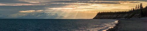 sunset panorama seascape beach alaska clouds nikon kenaipeninsula kenai kenaialaska cookinlet d7100