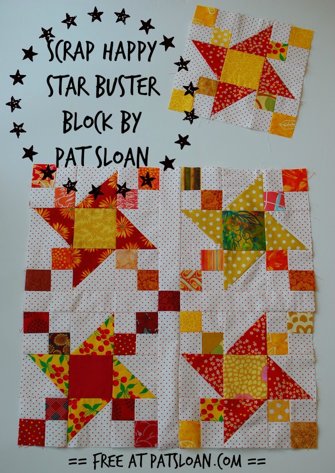 pat sloan scrap happy star buster block