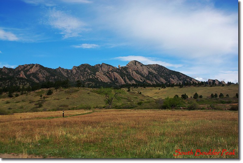 Boulder Range from Towhee trail