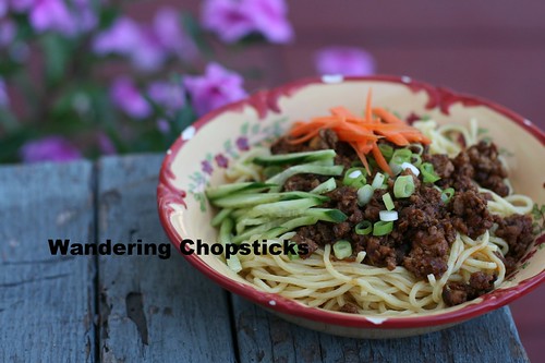 Zha Jiang Mian (Chinese Fried Sauce Noodles ie. Chinese Spaghetti) 4