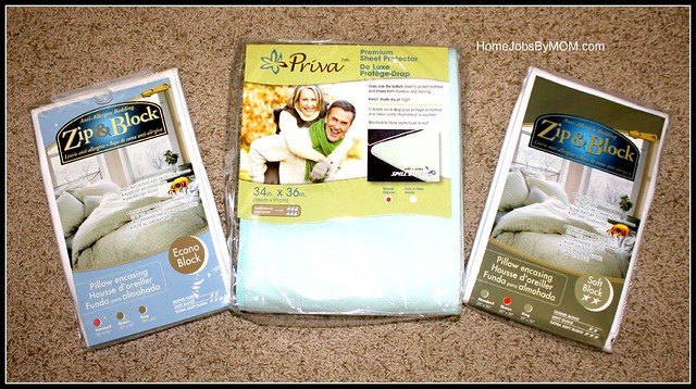 Zip and Block Anti Allergen Pillow Encasing Review + Priva Premium Sheet Protector Review