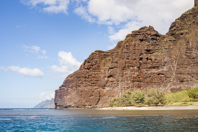 Napali coast from the sea - Kauai, Hawaii