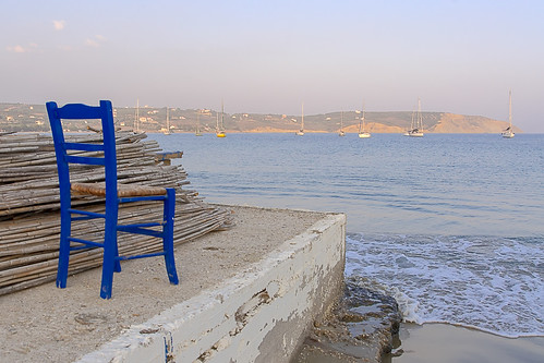 blue sunset sea summer sun boats chair greece peloponnese methoni messinia methonicastle