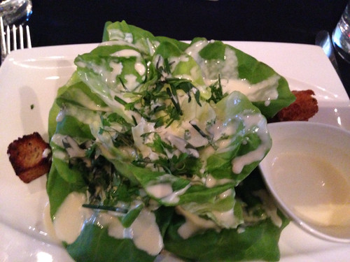 SALAD "LoRain" with dressing from Gusto in San Carlos, CA