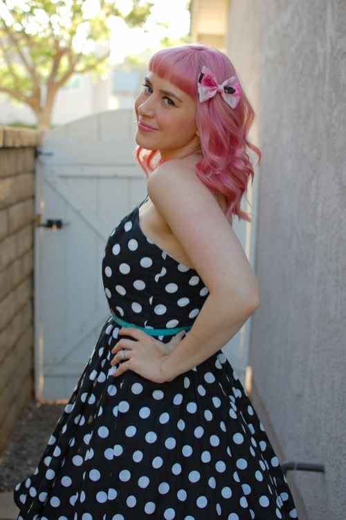 vintage polka dot dress 9