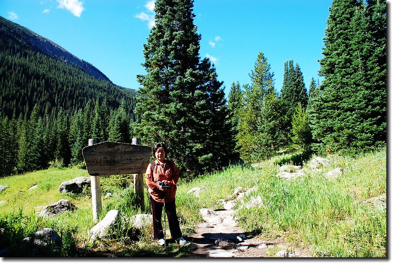 James Peak Wilderness boundary sign