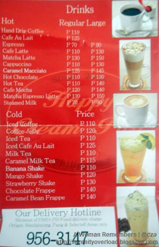 Happy_Cream_Puff_drinks-menu, Happy Cream Puff, food, Shangrila Plaza East Wing