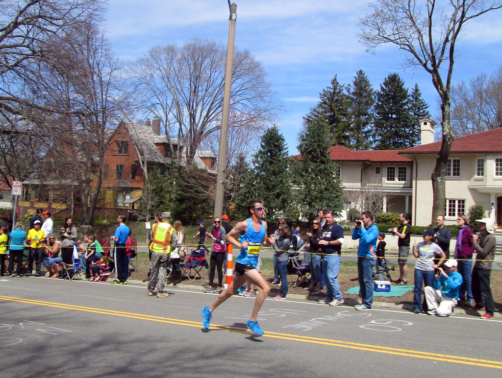 Nicholas Arciniaga, 7th place at the 2014 Boston Marathon