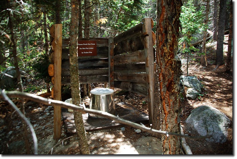 Restroom in the Cub Creek campsite