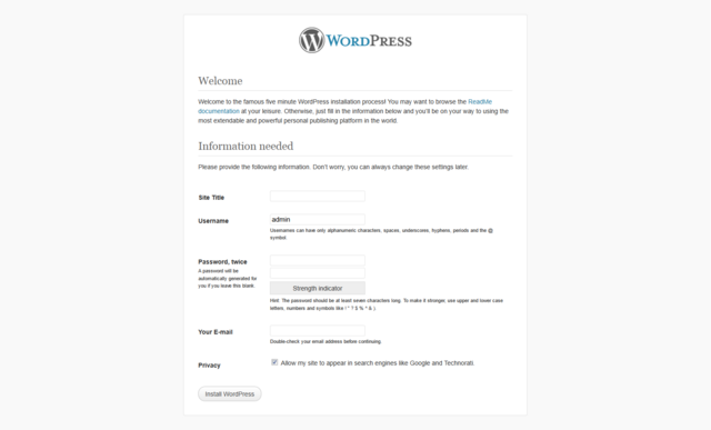 wordpress-installation