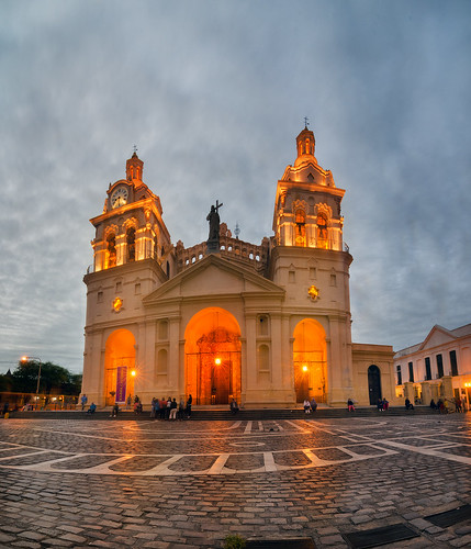 plaza travel panorama storm southamerica argentina night de long exposure day time catedral cordoba travelphotography cordobacathedral
