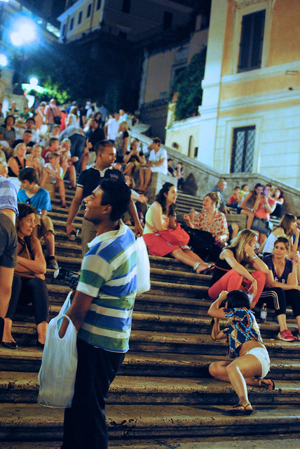 Hanging out on the Spanish Steps
