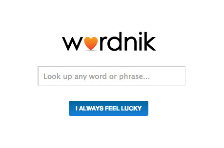 Wordnik Home Page