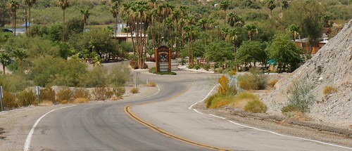 Park Moabi Road looking north toward National Trails / Route 66, California