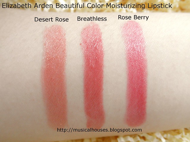 Elizabeth Arden Beautiful Color Moisturizing Lipstick Swatches