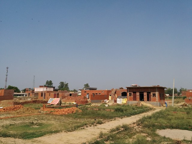 One of new colonies, Ansari Colony in Kandhala, where many of the riot victims have bought land from the compensation money and are trying to build their houses all over again.
