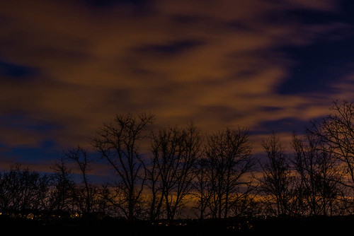 longexposure trees sunset red sky orange black color silhouette wisconsin clouds unitedstates vibrant may waukesha 2014