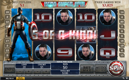 free Captain America - The First Avenger Free Spins