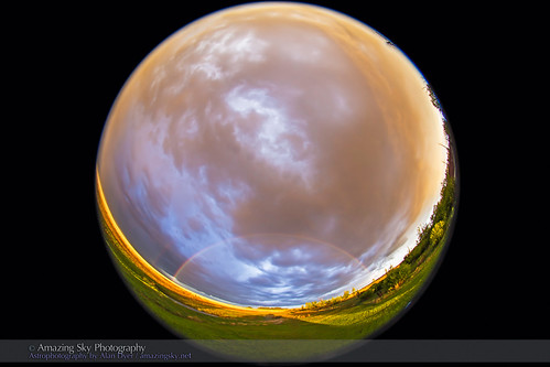 rainbow alberta planetarium prairie doublerainbow allsky atmosphericphenomena 360â°