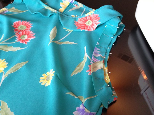 Floral Blouse - In Progress