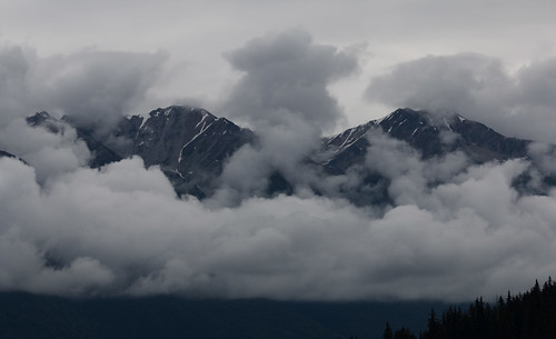 blue mist mountains alaska clouds innerpassage