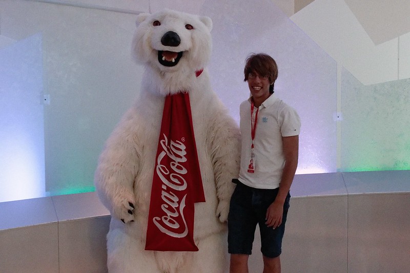 Victor and the Coke polar bear