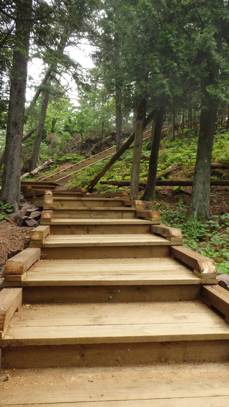 lots and lots and lots of stairs to Shovel Point