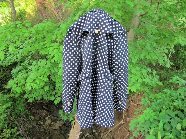 Polkadot Robson made with reversible cotton/poly  from Mood Fabrics