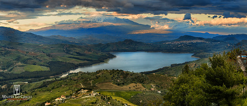 panorama verde landscape lago nuvole natura cielo colori etna sicilia paesaggio diga nuvoloso agira pozzillo lagopozzillo walterlocascio siciliaacolori