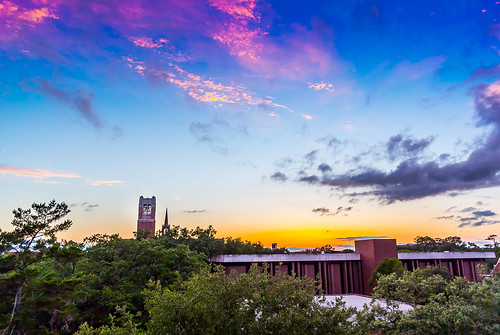 sunset tower century campus nikon colorful university unitedstates florida gainesville j1 uf
