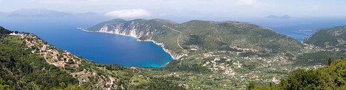 panorama island greek panoramic greece ithaca ionian explored exoghi
