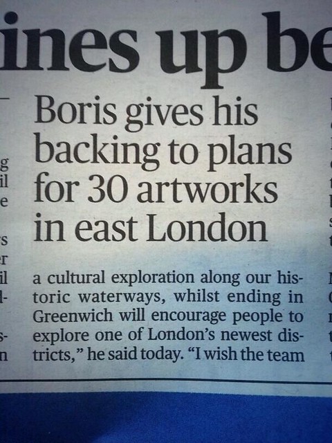 Boris Johnson wishes TheLine success for the project