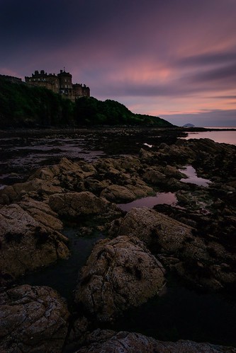 longexposure sunset castle beach architecture coast scotland europe places ayrshire culzean culzeancastle 10stop ayrshirecoast