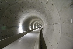Lege tunnelbuis Noord-Zuidlijn