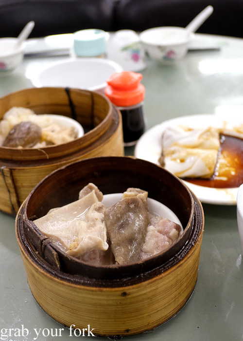 Pork stomach siu mai at Lin Heung Tea House in Central, Hong Kong