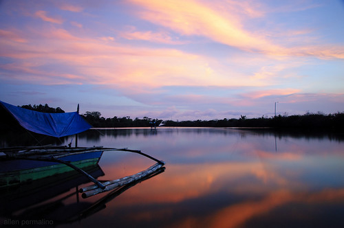 sunset reflection water boat fishing nikon grandeisland quezon pagbilao d90 allenpermalino