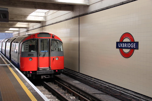 Recent Piccadilly Line arrival at Uxbridge Station