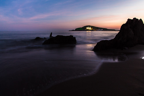 sunset sea seascape southwest beach water silhouette night canon island coast seaside plymouth wideangle devon bigbury seaview burghisland burgh canon1022 bigburyonsea iplymouth bigburyonseabeach