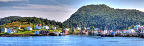 trees houses canada beauty port newfoundland bay town fishing community colours village view harbour cove scenic calm historic placentia peninsula tranquil hdr petite forte burin