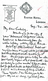 Sherrington to Cushing - 30 September 1902 (WCG 32.8)