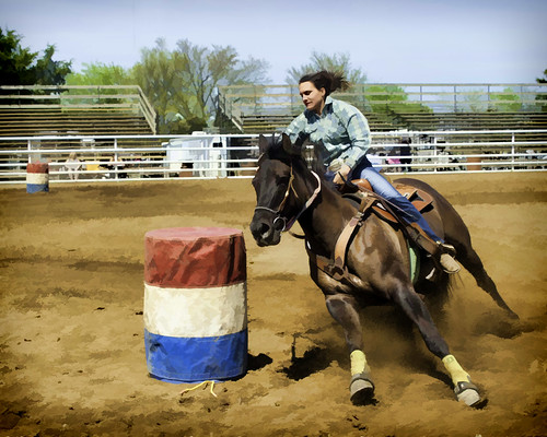 Ashland rodeo 2014 - Barrels 5