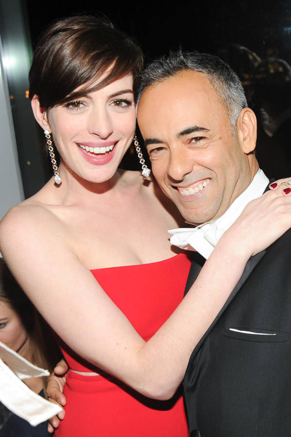 Anne Hathaway and Francisco Costa