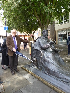 John Blatchy talking about the Wolsey Statue