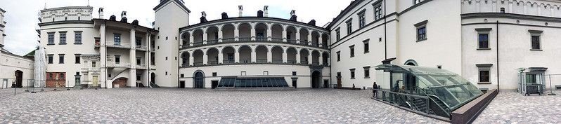Panorama of the courtyard of the Palace of the Grand Dukes