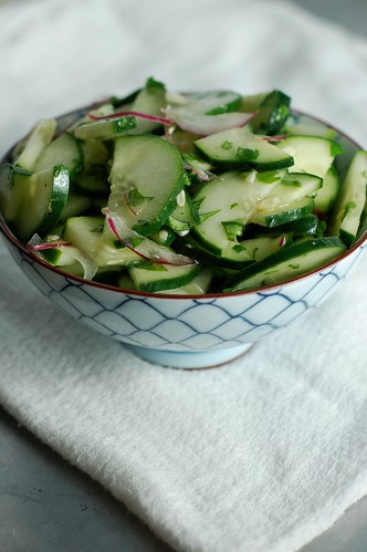 Quick Asian-inspired cucumber salad by Eve Fox, The Garden of Eating, copyright 2014