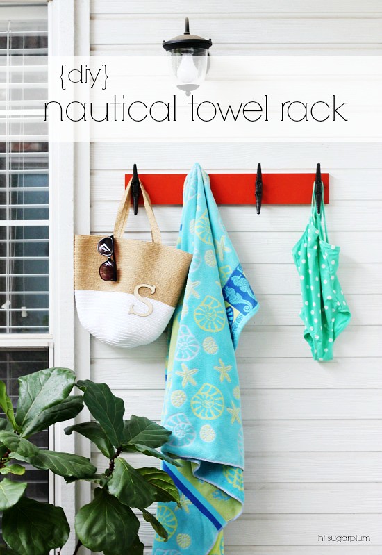 Hi Sugarplum | Nautical Towel Rack