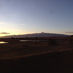 Mount Kenya, sunrise. Now back to bed. I'm too hungover