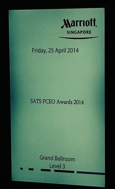 caricature live sketching for SATS PCEO Awards 2014