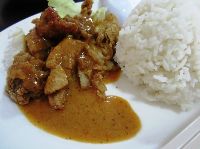 Mongolian chicken with rice
