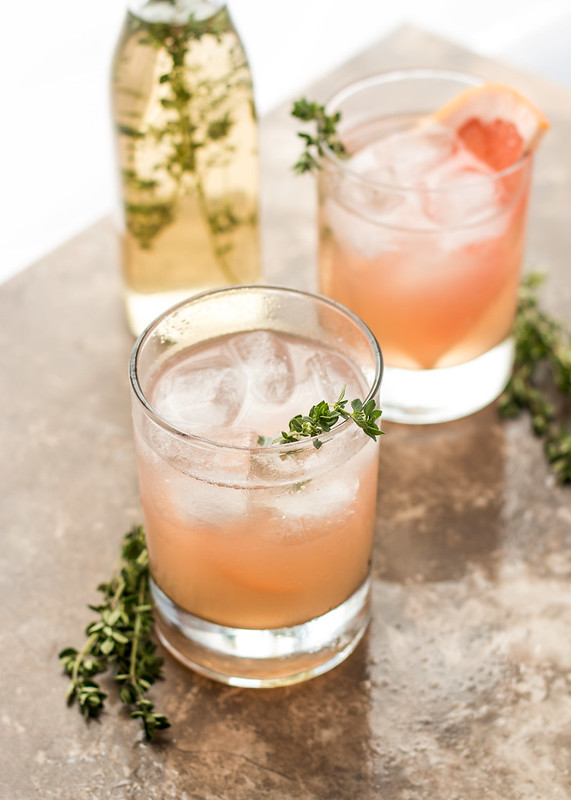 Grapefruit, Thyme, and Lillet Cocktail
